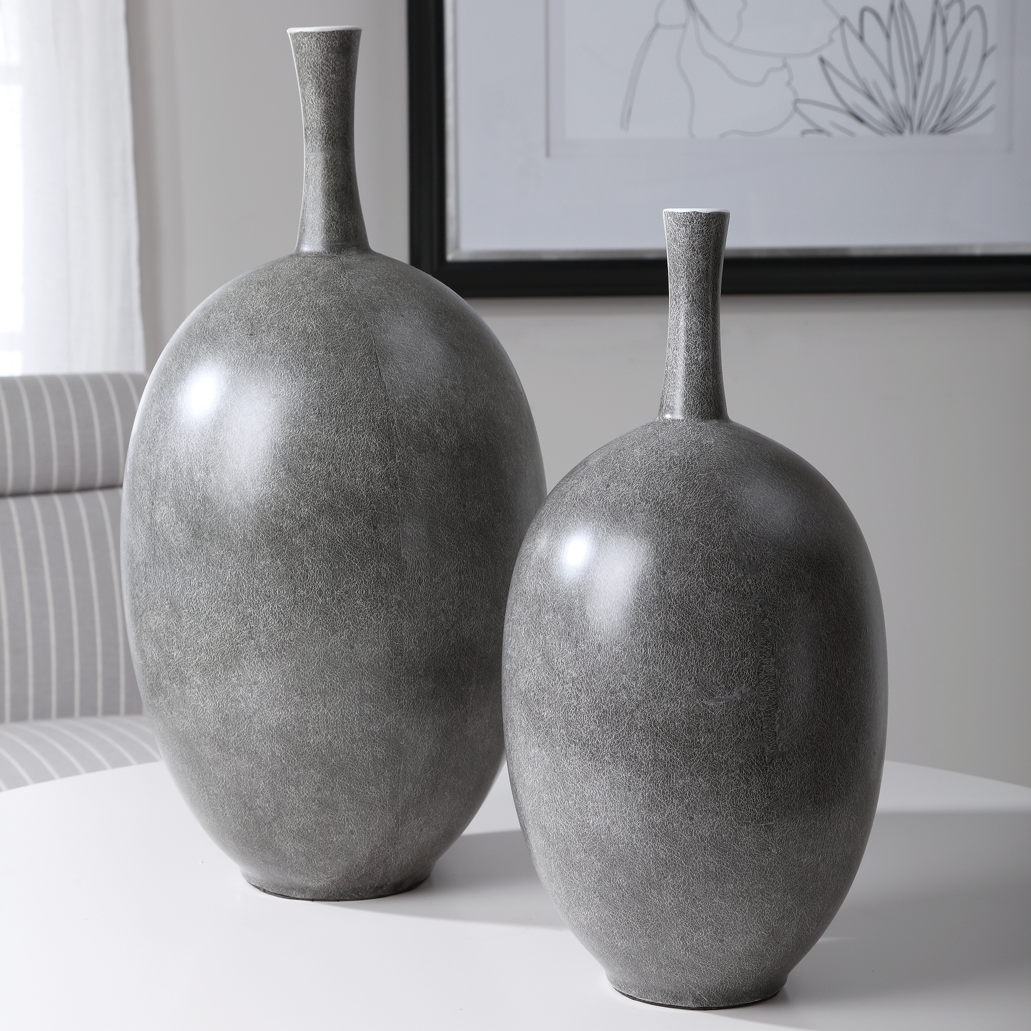 Riordan Vases, Set of 2 - Image 1