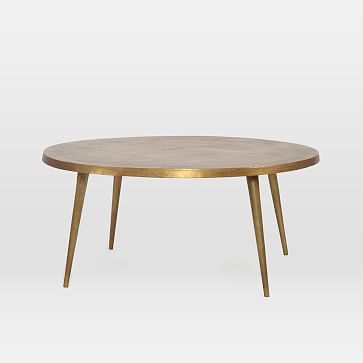 Cast Coffee Table, Antique Brass - Image 1