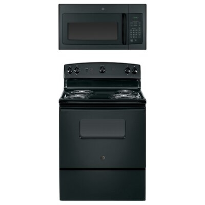 2 Piece Kitchen Package with 30" Freestanding Electric Range & 30" Over-the-Range Microwave - Image 0