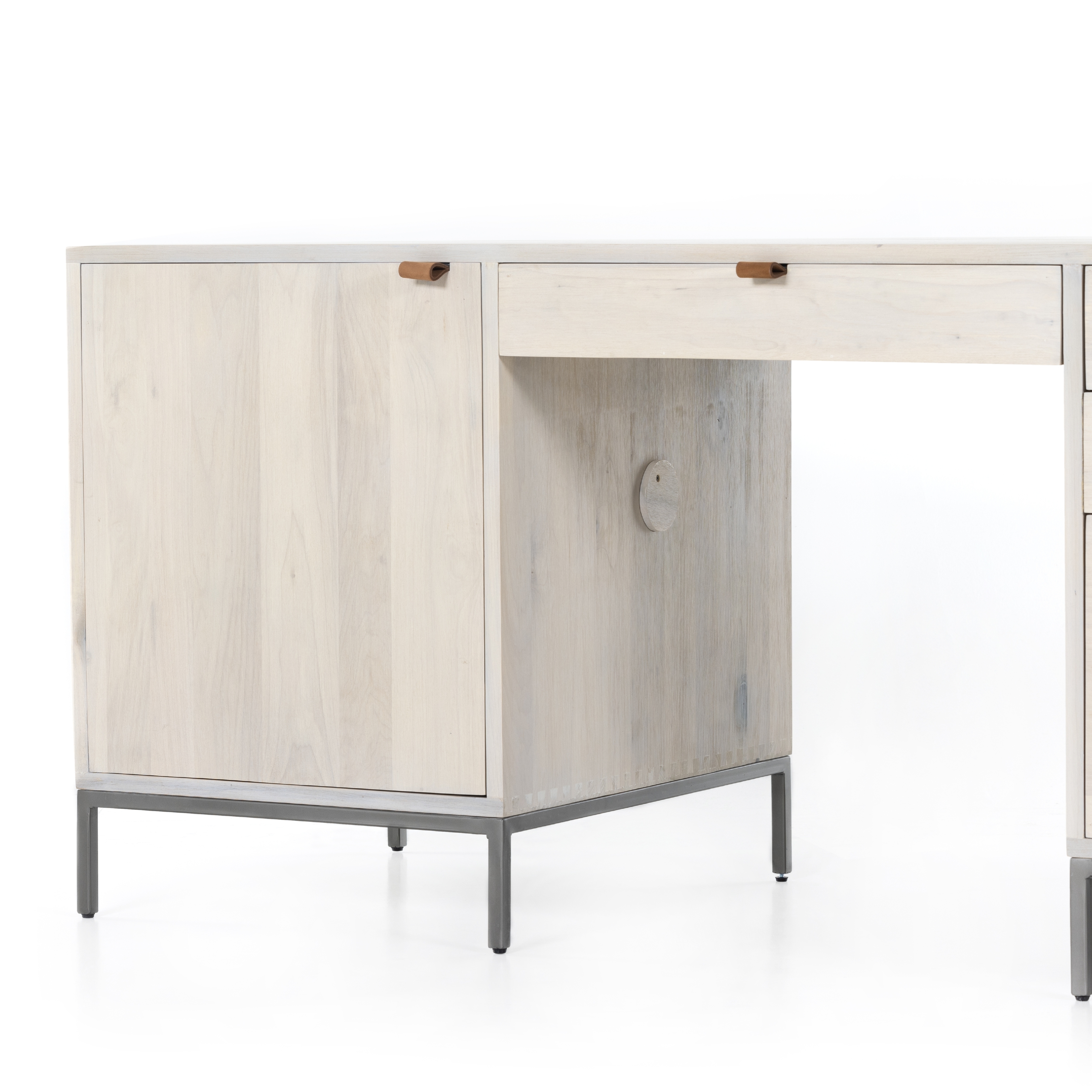 Trey Executive Desk-Dove Poplar - Image 1