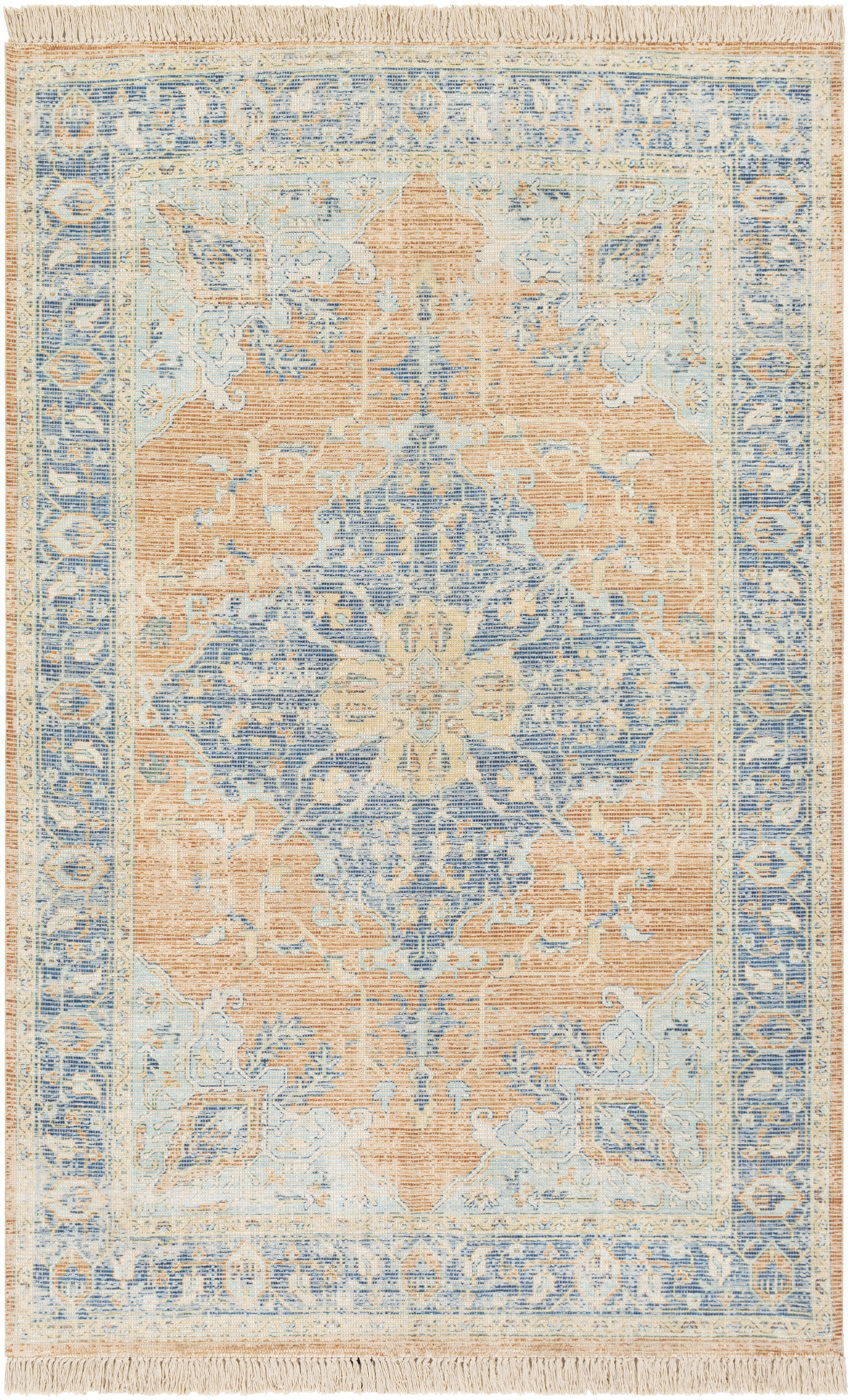 Zainab Blue Indoor 8'10" x 12' Handmade Rug - Image 0