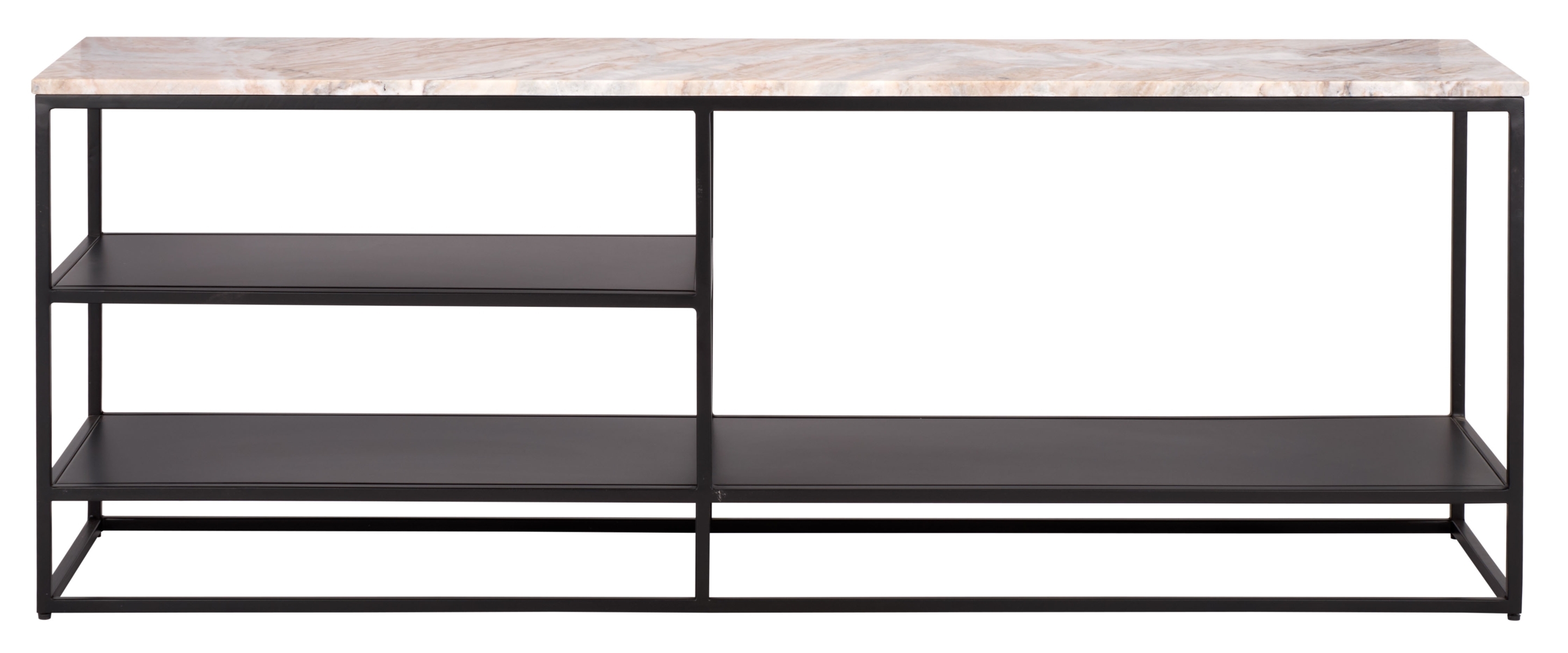 Macklyn Marble Console Table - Light Brown / Black - Image 0