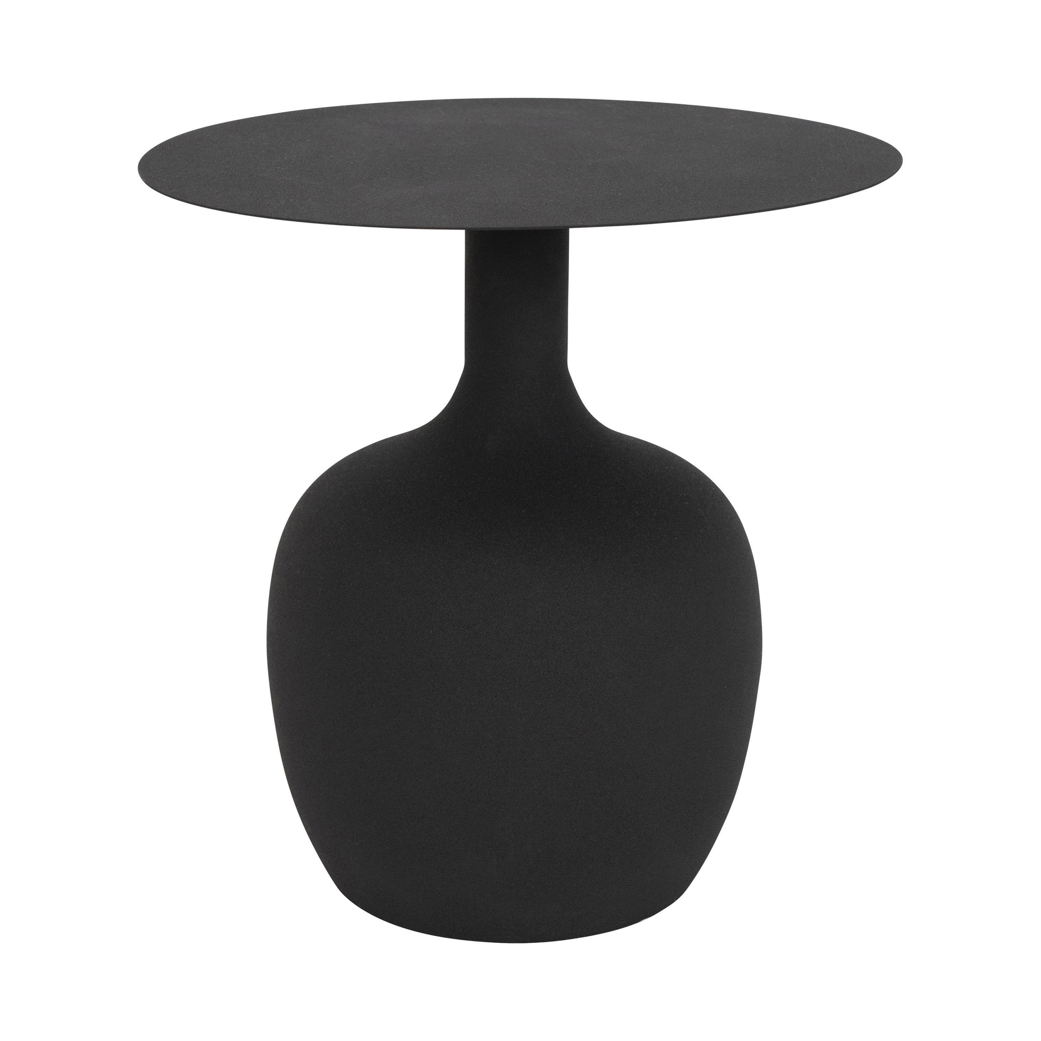 Metal Textured Table, Black, KD - Image 0
