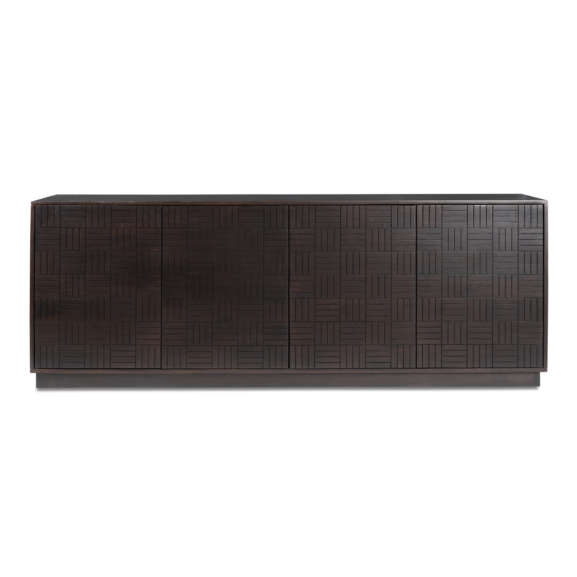 Denman 4 Door Sideboard Dark Brown - Image 0