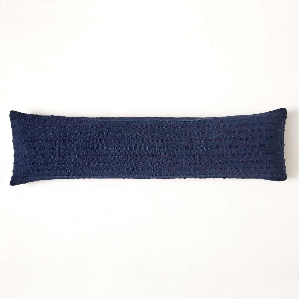 Soft Corded Pillow Cover, 12"x46", Midnight - Image 0