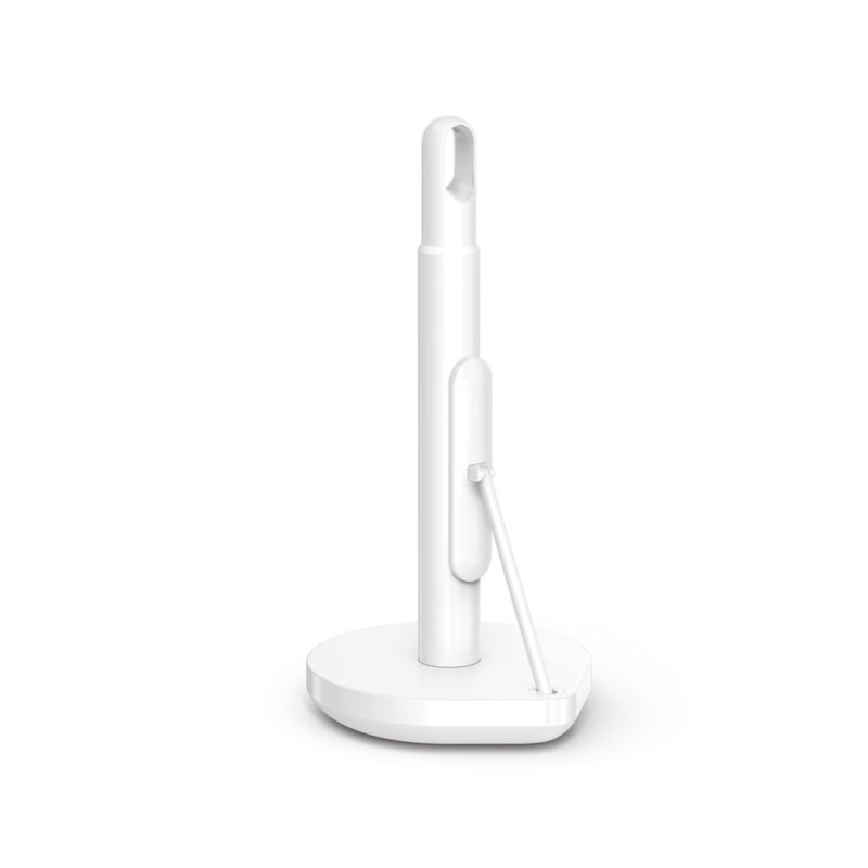 Simplehuman Kitchen Paper Towel Holder, White Steel - Image 2