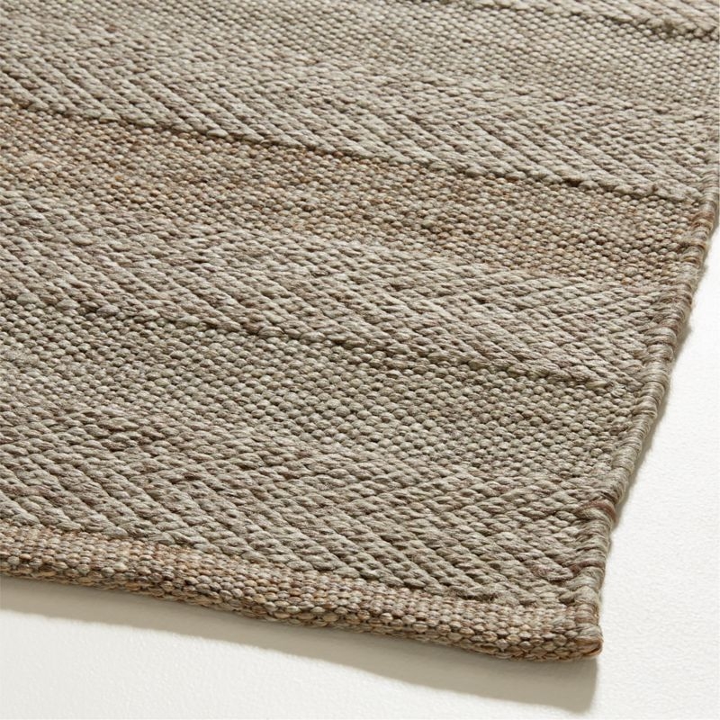 Catania Performance Handwoven Taupe Grey Indoor/Outdoor Area Rug 10'x14' - Image 2