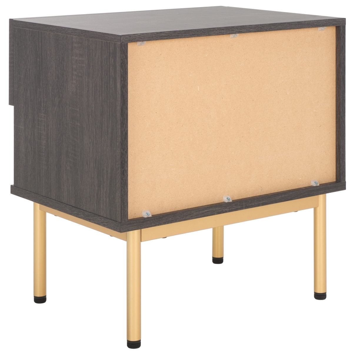 Axelle 1 Drawer Nightstand - Distressed Black / Gold - Safavieh - Image 8
