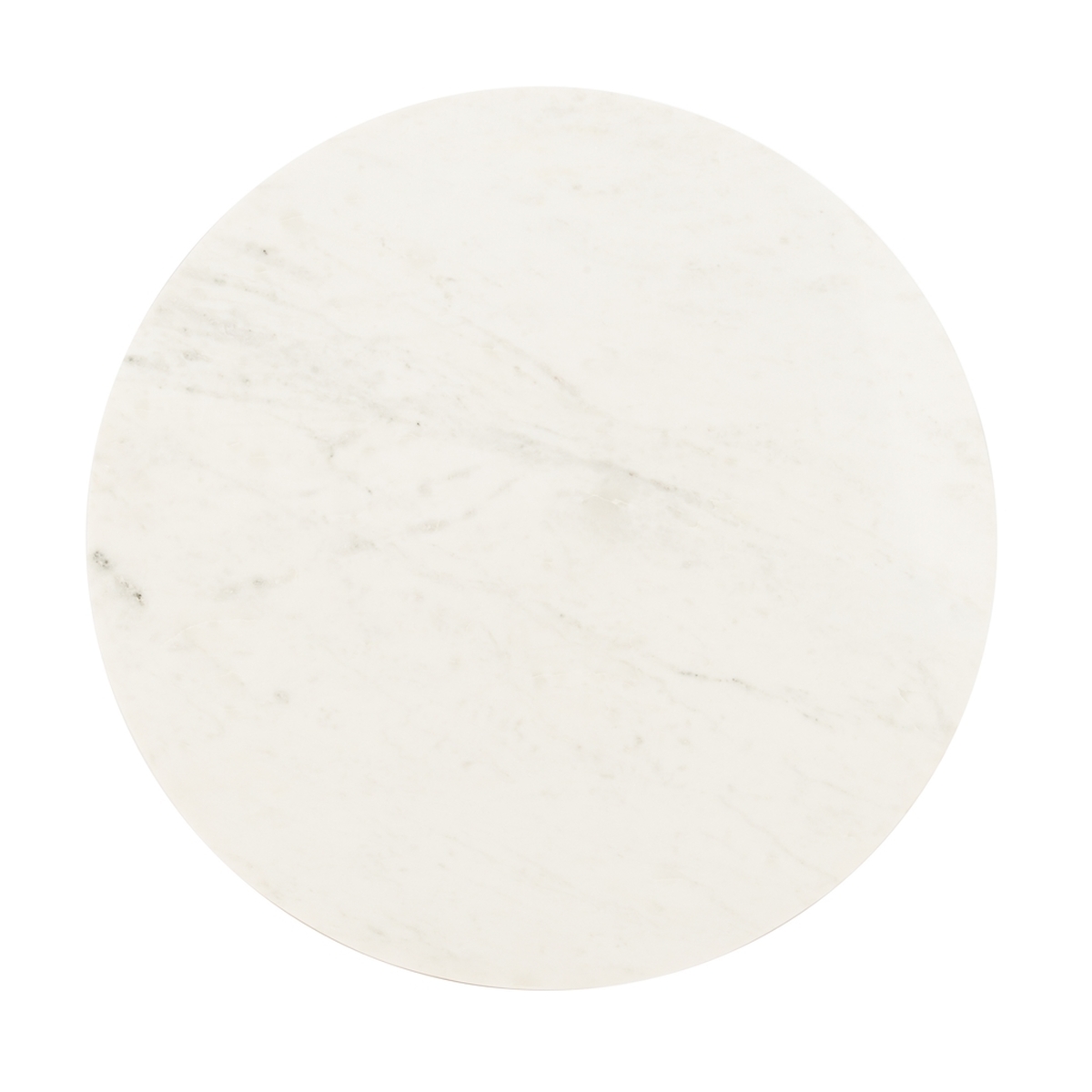 Mila Pedestal Coffee Table - White Marble/Brass - Safavieh - Image 2