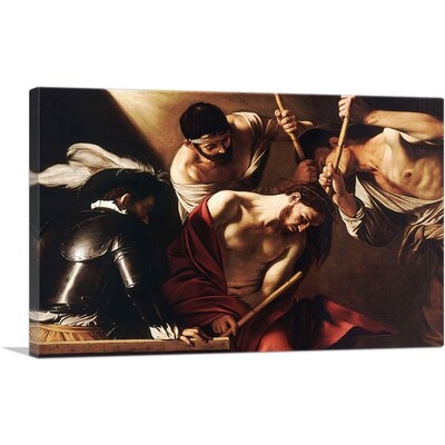 ARTCANVAS The Crowning With Thorns 1607 Canvas Art Print By Caravaggio1_Rectangle - Image 0