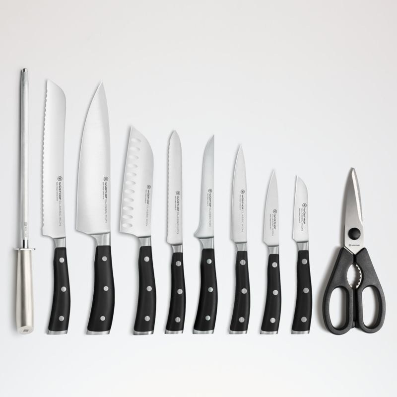 Wusthof ® Classic Ikon 11-Piece Acacia Knife Block Set - Image 1
