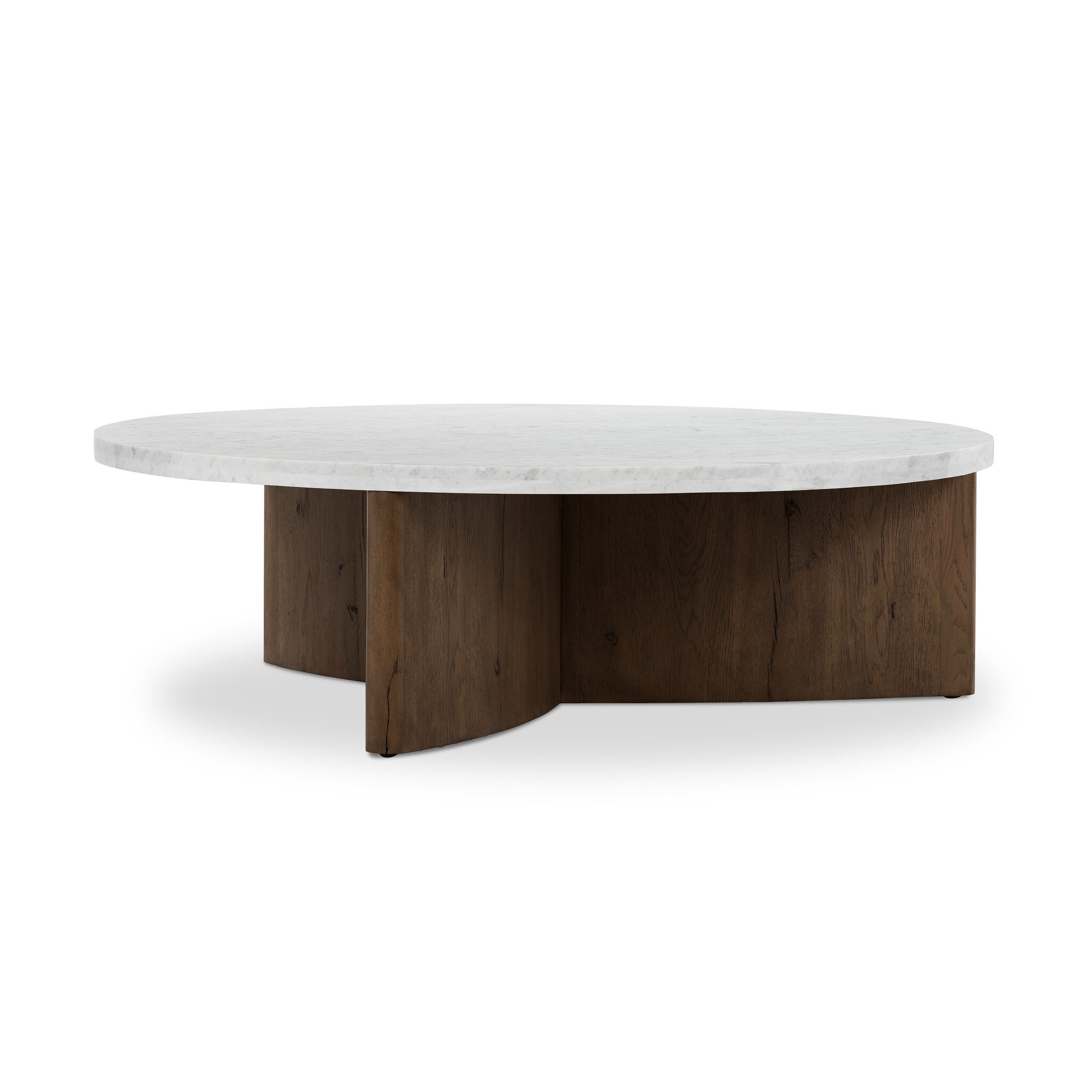 Toli Coffee Table - Italian White Marble - Image 2