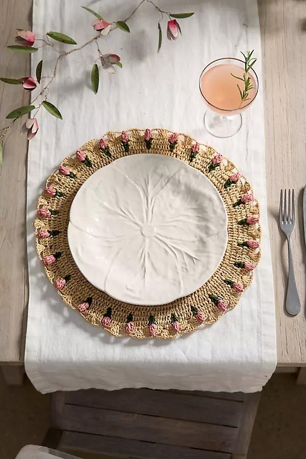 Tulip Border Raffia Placemat - Image 0