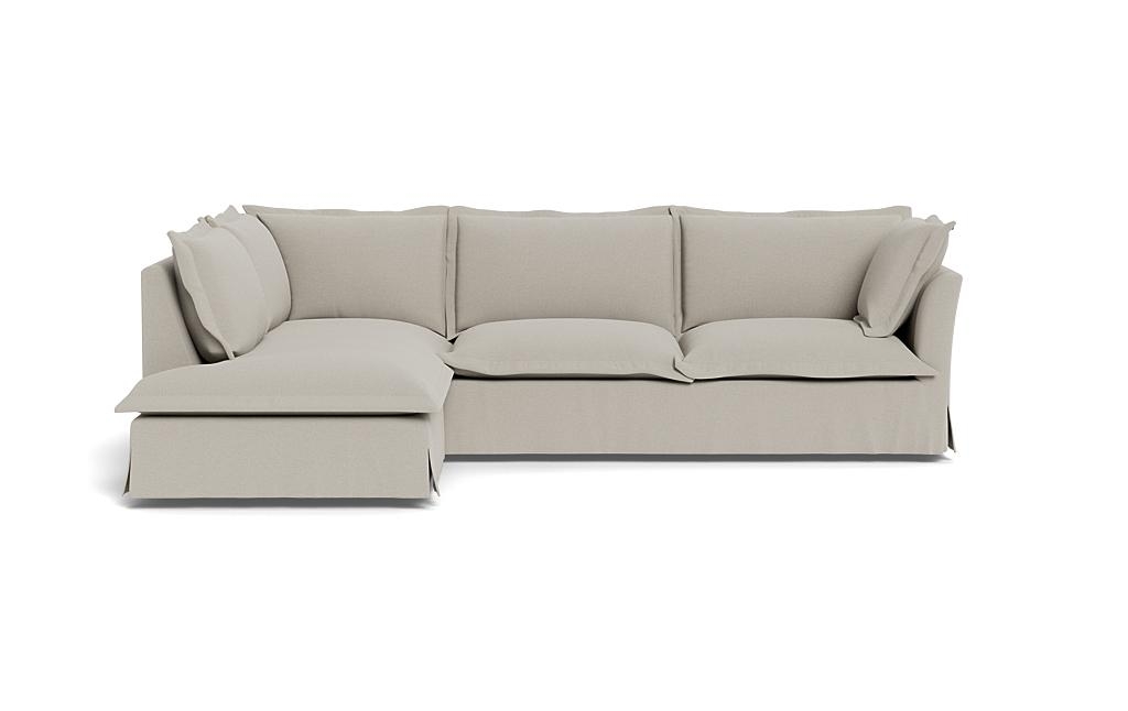 Skylar Slipcovered 3-Seat Left Bumper Sectional - Image 0
