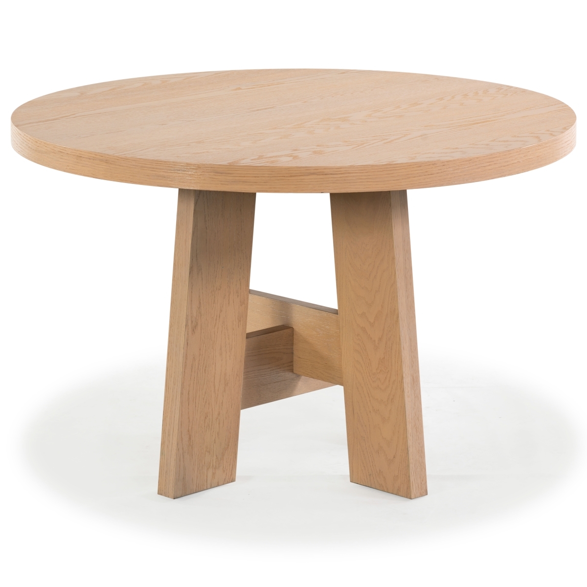 Beverley Wood 47" Dining Table - Oak - Image 7