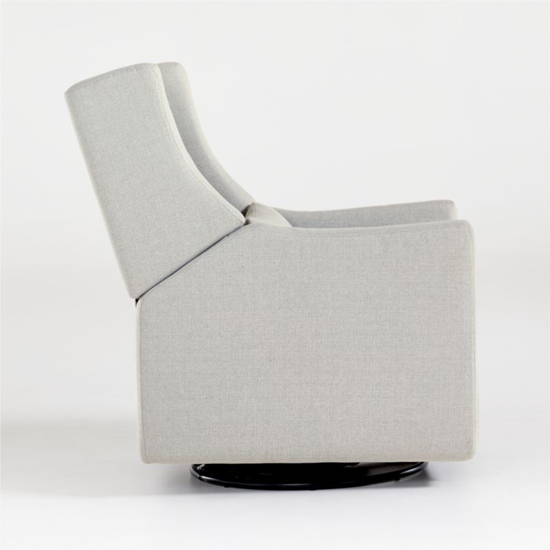 Babyletto Kiwi Gray Power Recliner in Eco-Performance Fabric, Twill - Image 8
