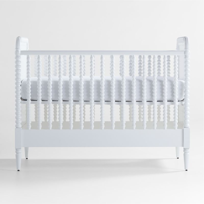 Jenny Lind White Wood Spindle Convertible Baby Crib - Image 1
