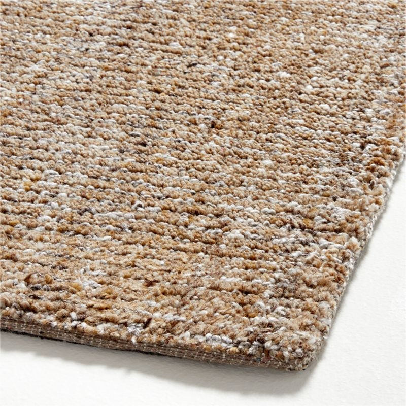 Vienne Performance Wool Handwoven Ocher Yellow Area Rug 6'x9' - Image 2