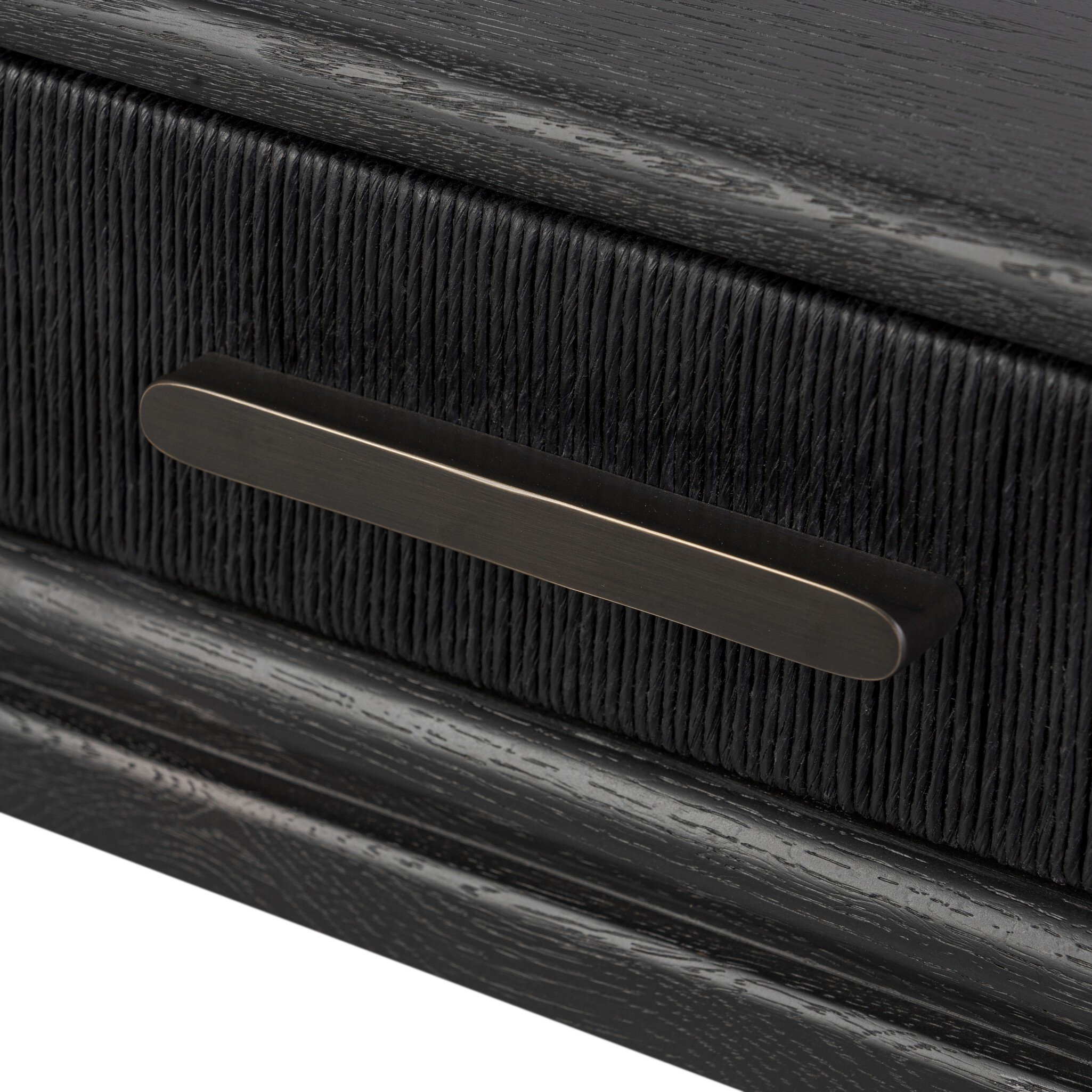 Rosenell Console Table - 78" - Black Oak Solid - Image 11