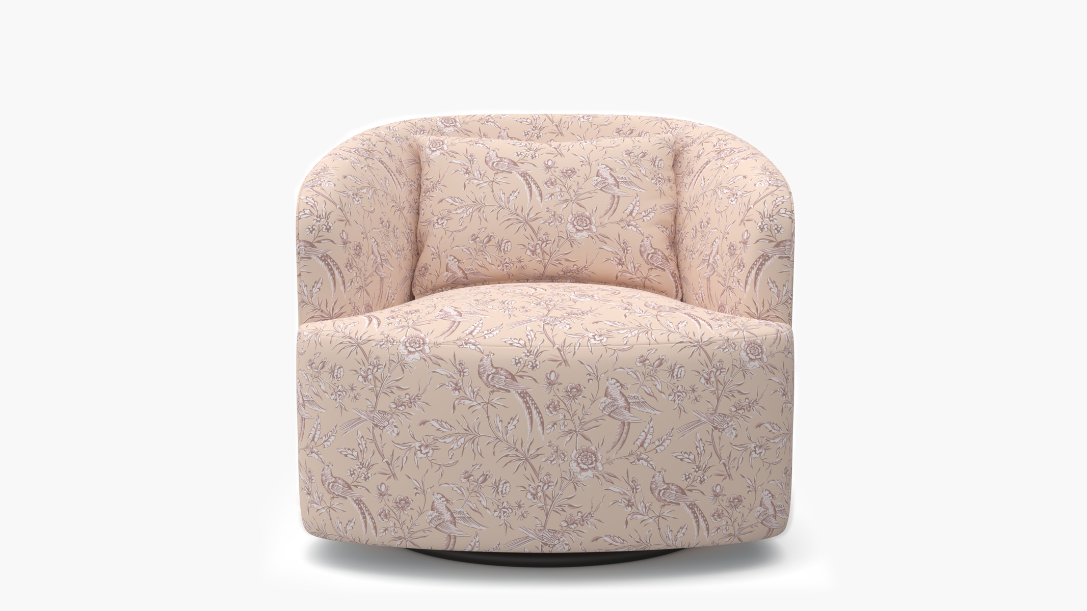 Deco Swivel Chair, Blush Aviary - Image 0