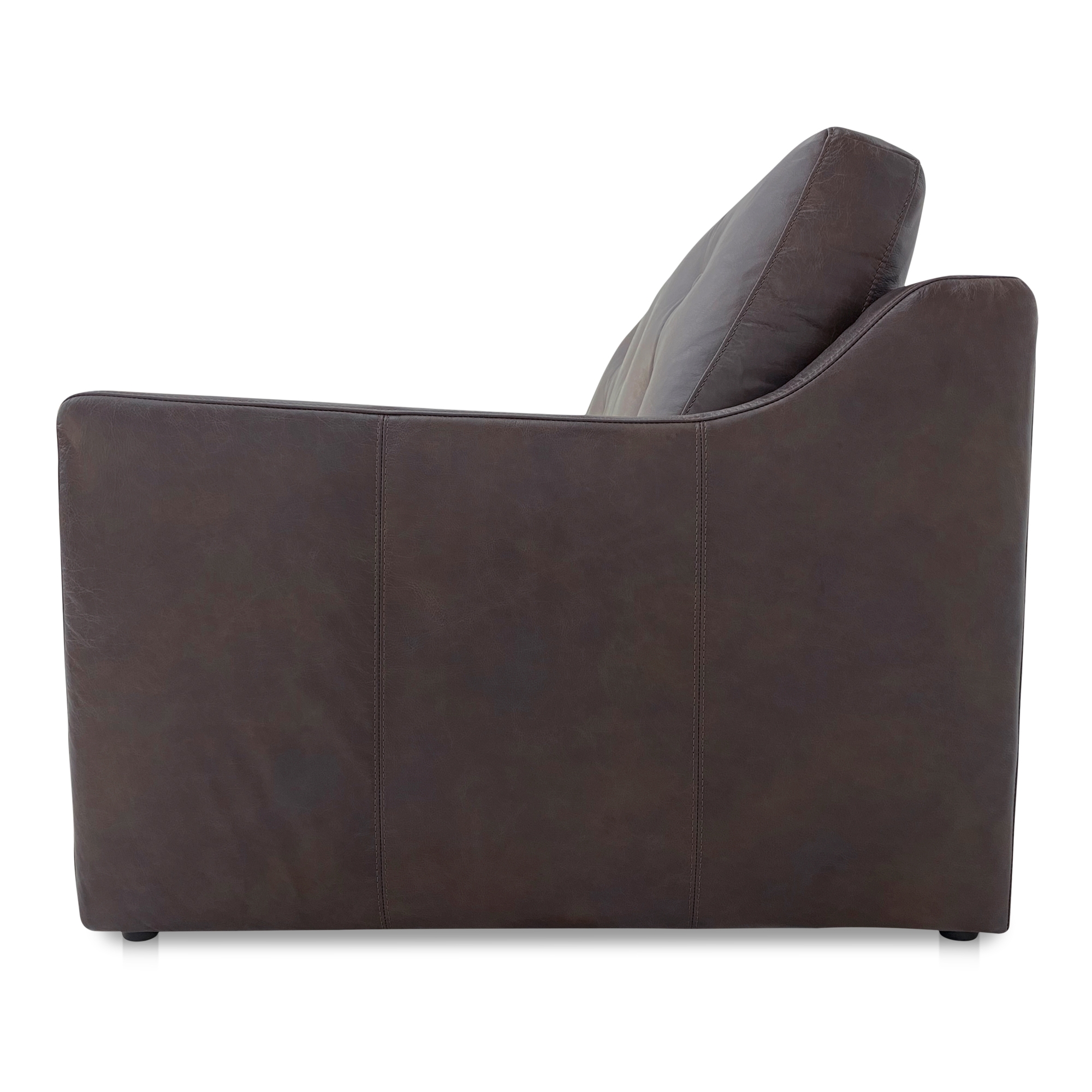 Thurlow Right Arm Facing Sofa Espresso Brown Leather - Image 2