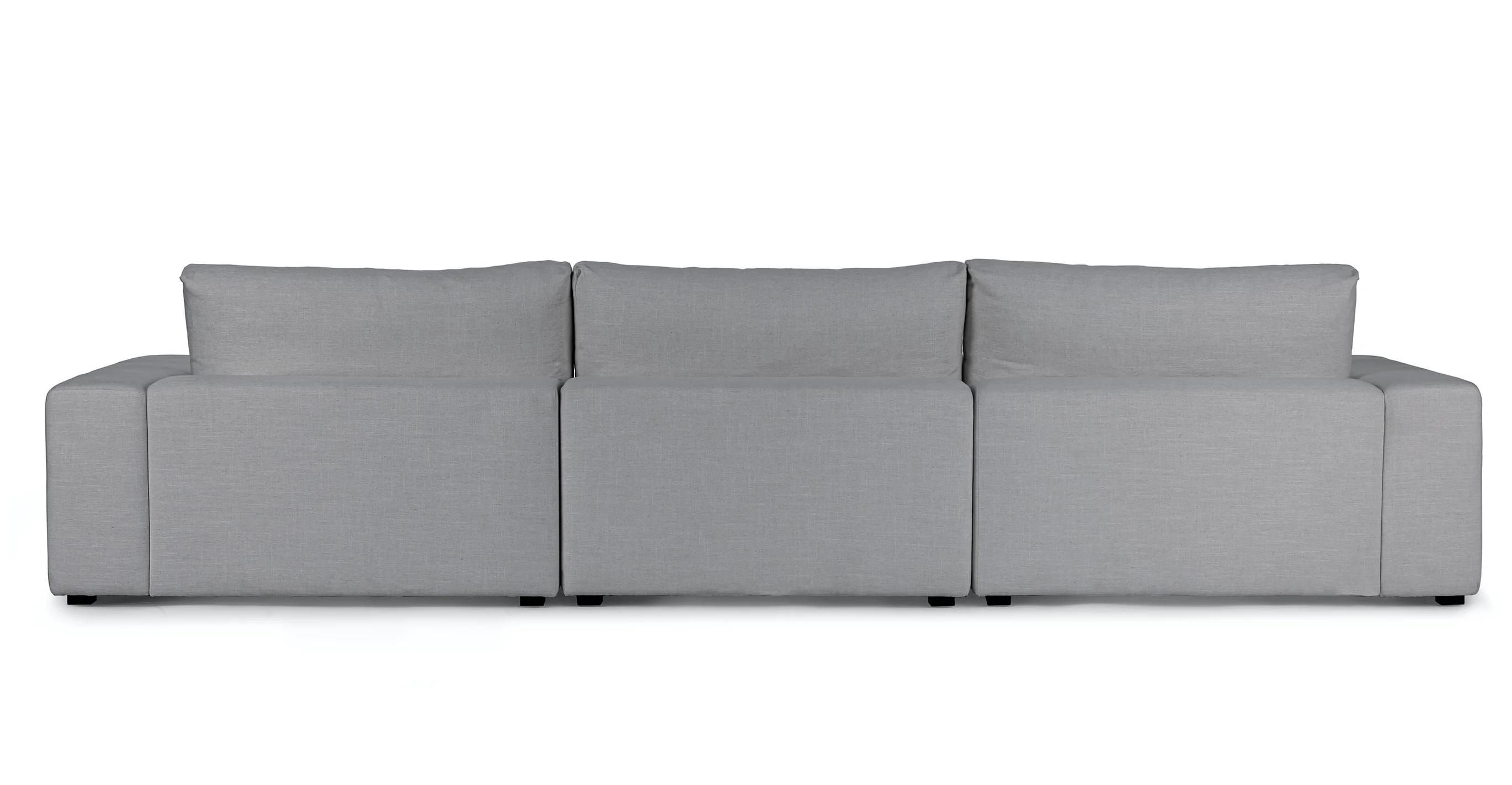 Beta Left Chaise Sectional, Summit Gray - Image 4