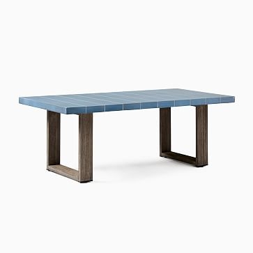 Glazed Top Coffee Table, Rectangle, Wood/Concrete, Slate Glaze/Driftwood - Image 2