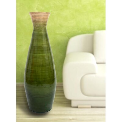 Tall Trumpet Bamboo Floor Vase - Image 0