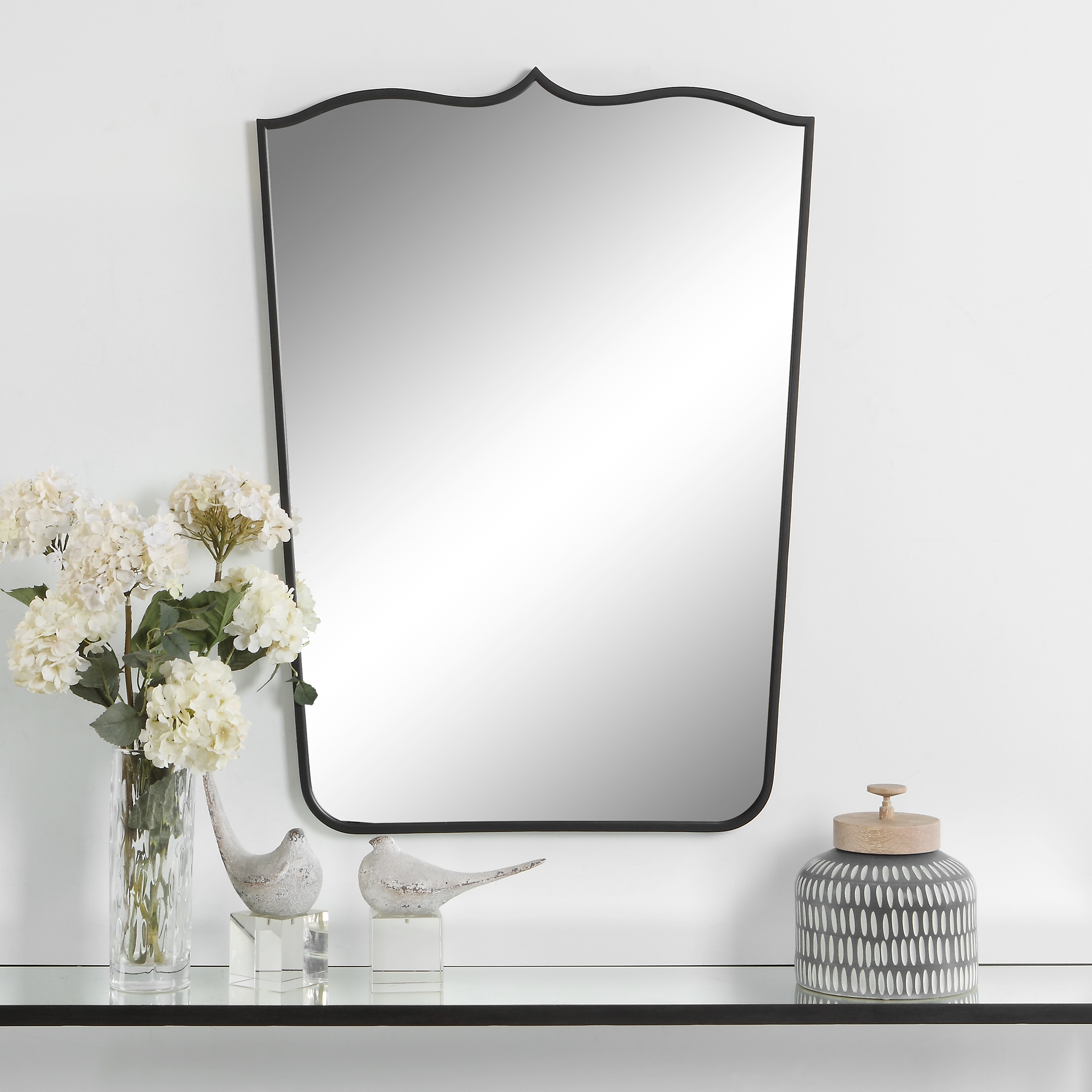Tiara Curved Iron Mirror - Image 1