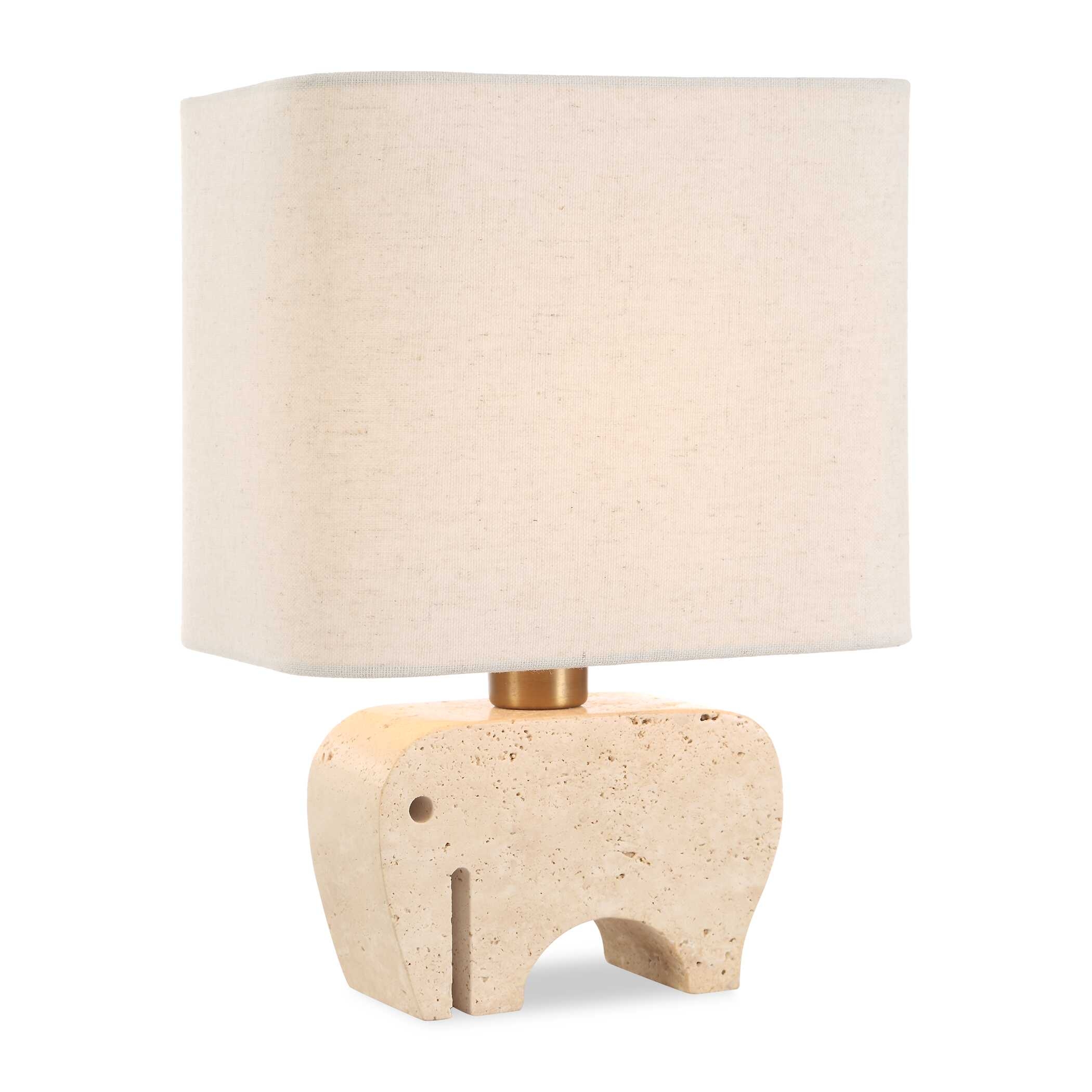 Tusk Travertine Accent Lamp - Image 0