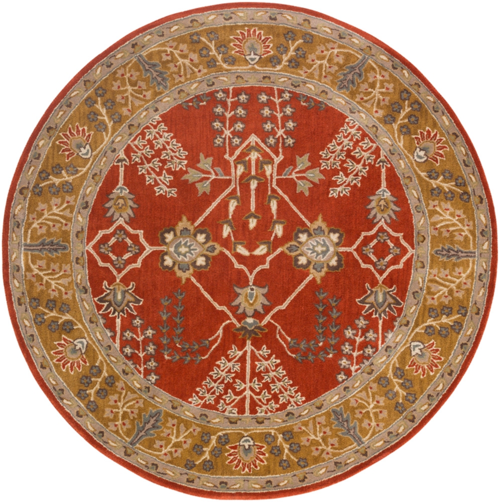 Middleton Red Indoor 6' x 6' Handmade Rug - Image 0