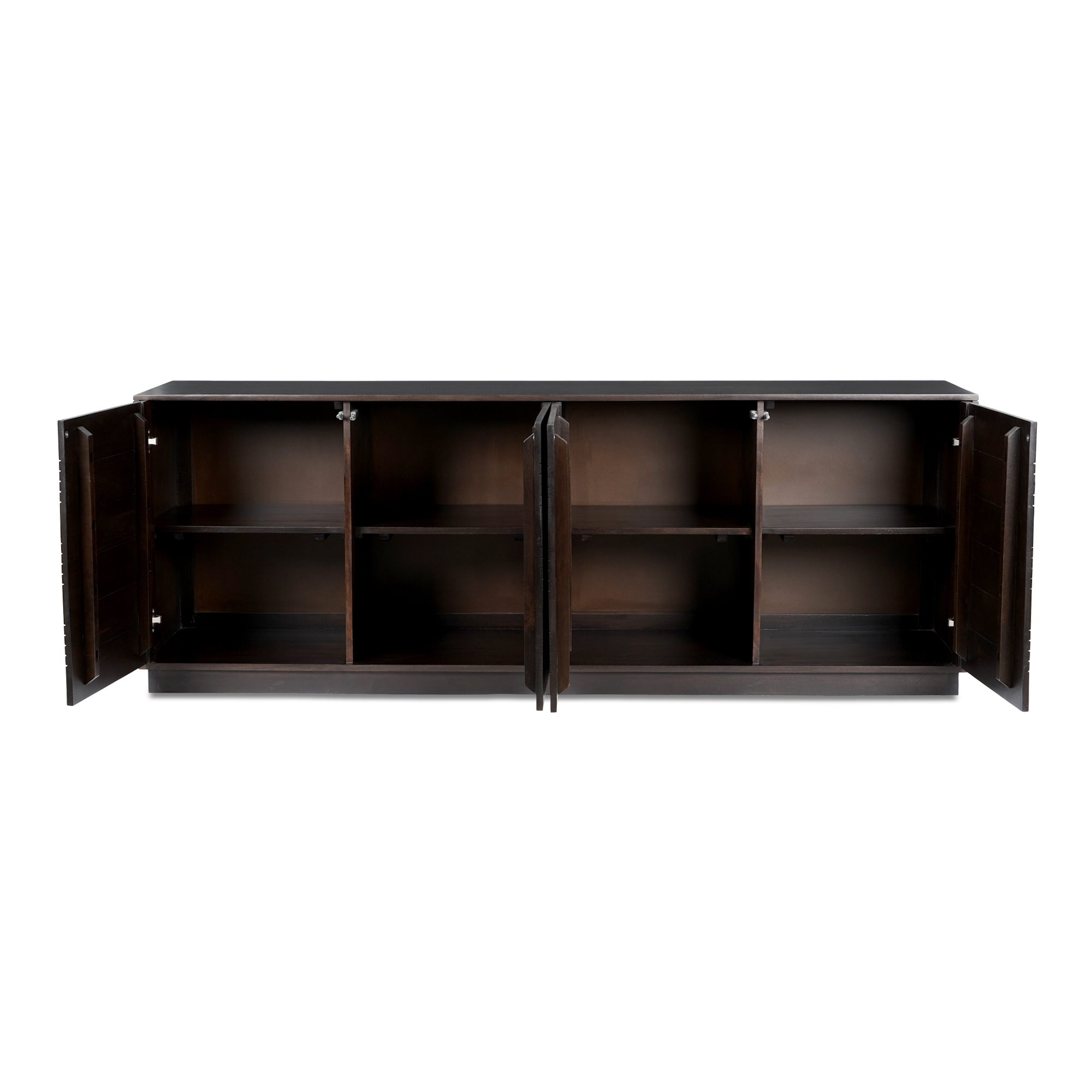 Denman 4 Door Sideboard Dark Brown - Image 1