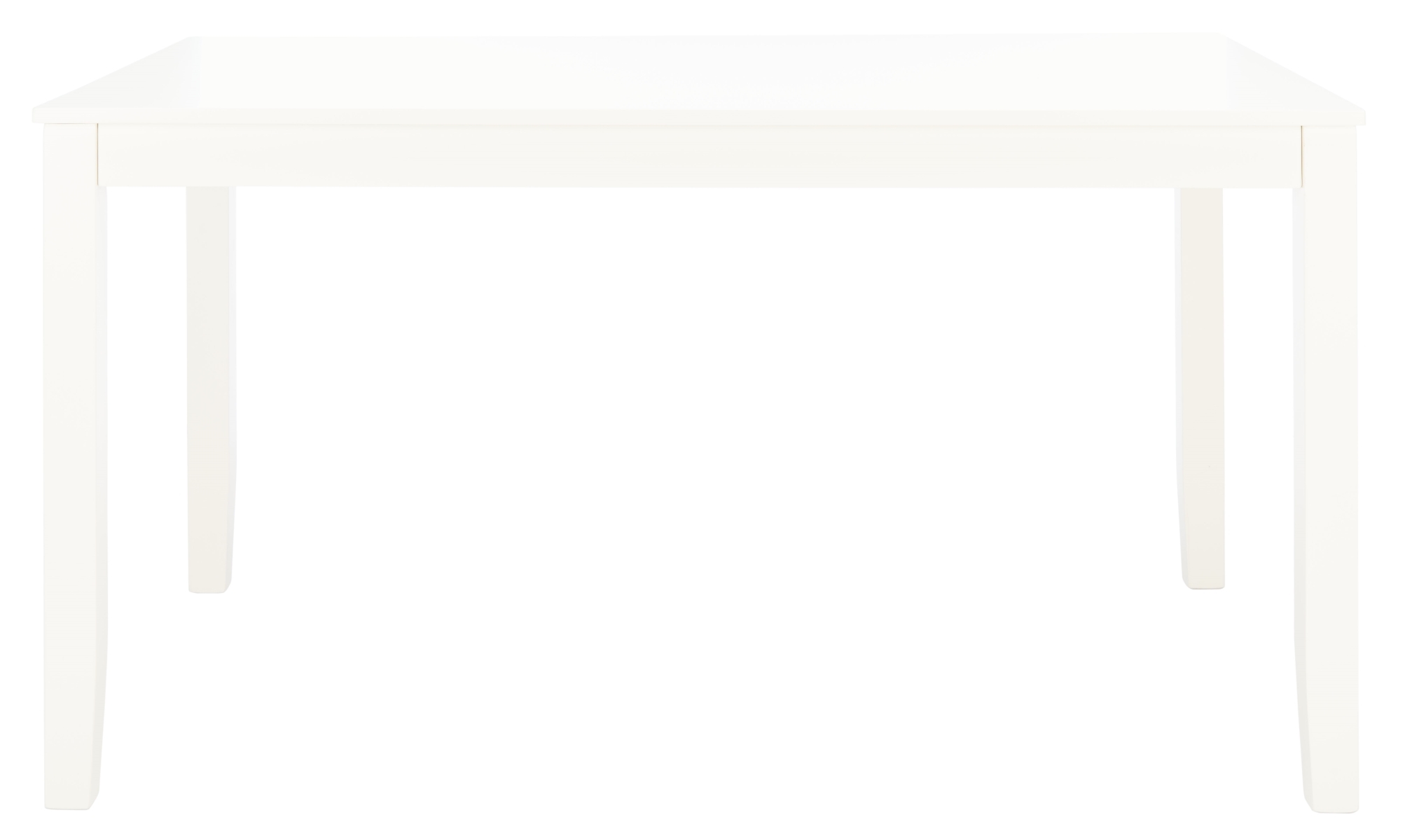 Silio Rectangle Dining Table - White - Safavieh - Image 0