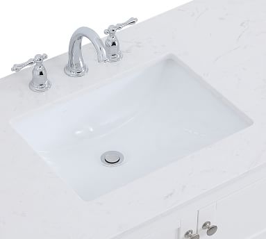 Reeves 48" Single Sink Vanity, White - Image 1