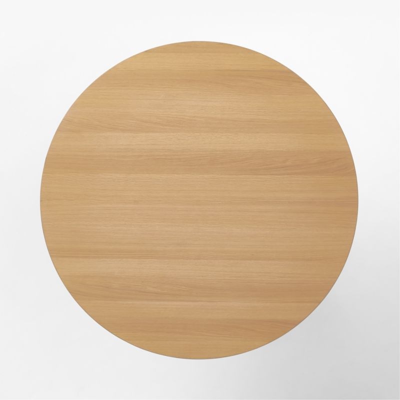 Bancroft 60" Round Oak Pedestal Dining Table - Image 4