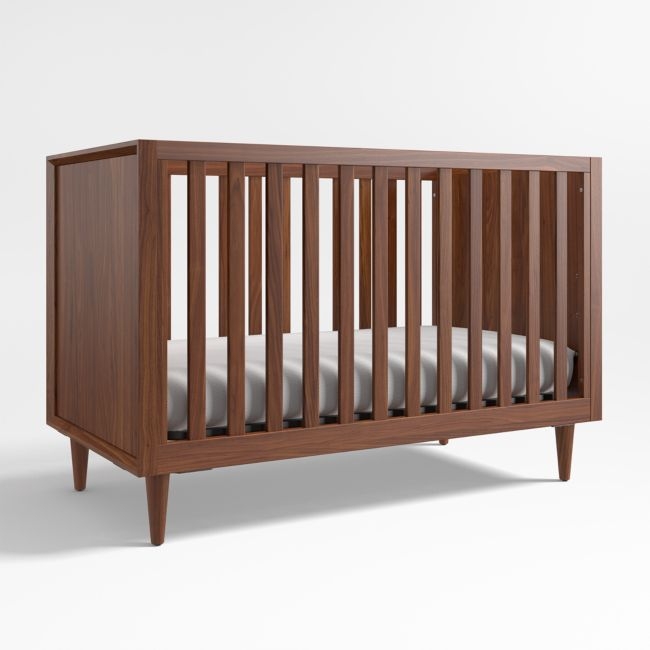 Tatum Walnut Wood Convertible Crib - Image 0