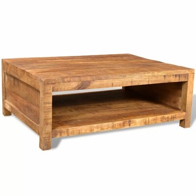 Breccan Solid Wood Coffee Table with Storage - Image 0