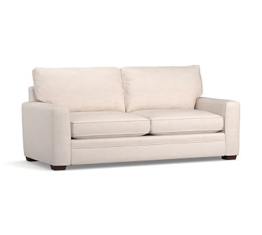 Pearce Square Arm Upholstered Grand Sofa, Down Blend Wrapped Cushions, Performance Heathered Basketweave Dove - Image 3