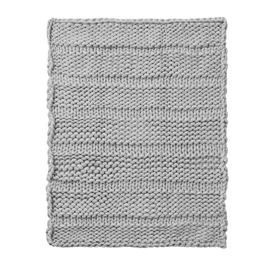 Super Chunky Knit Throw, 45"x55", Powdered Blush - Image 4