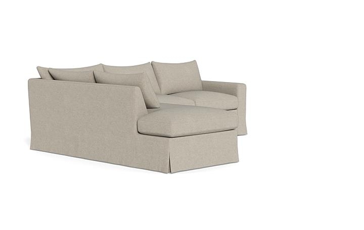 Sloan Slipcovered 3-Seat Left Bumper Sectional - Image 1