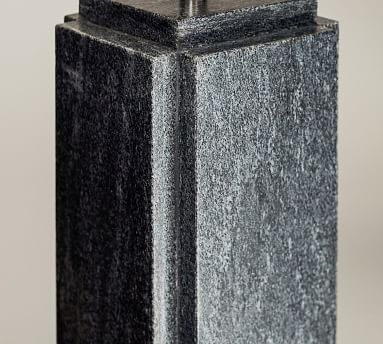 Amara Marble Tall Table Lamp, Large, White - Image 2
