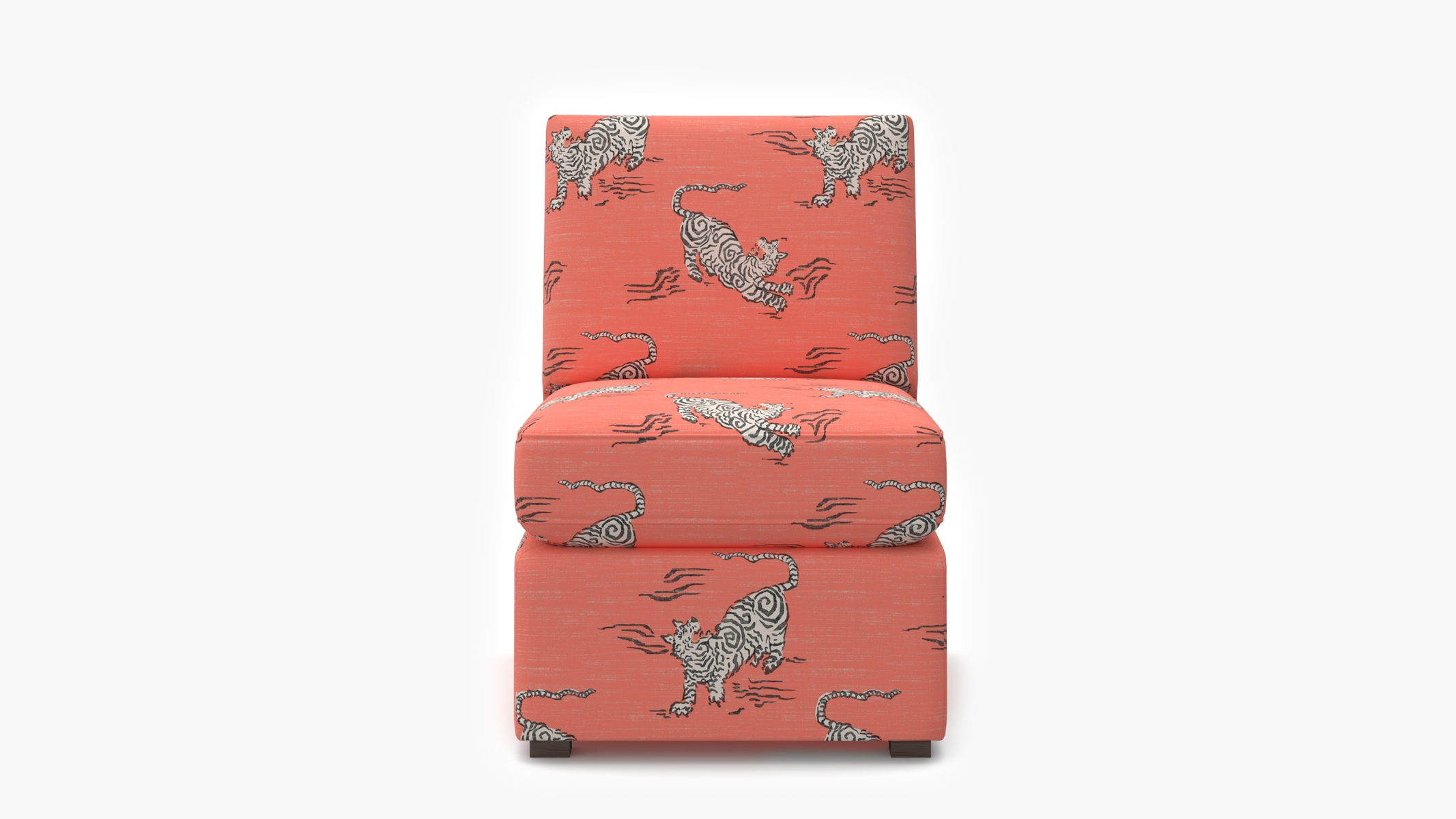 Classic Slipper Chair, Coral Tigresse - Image 0