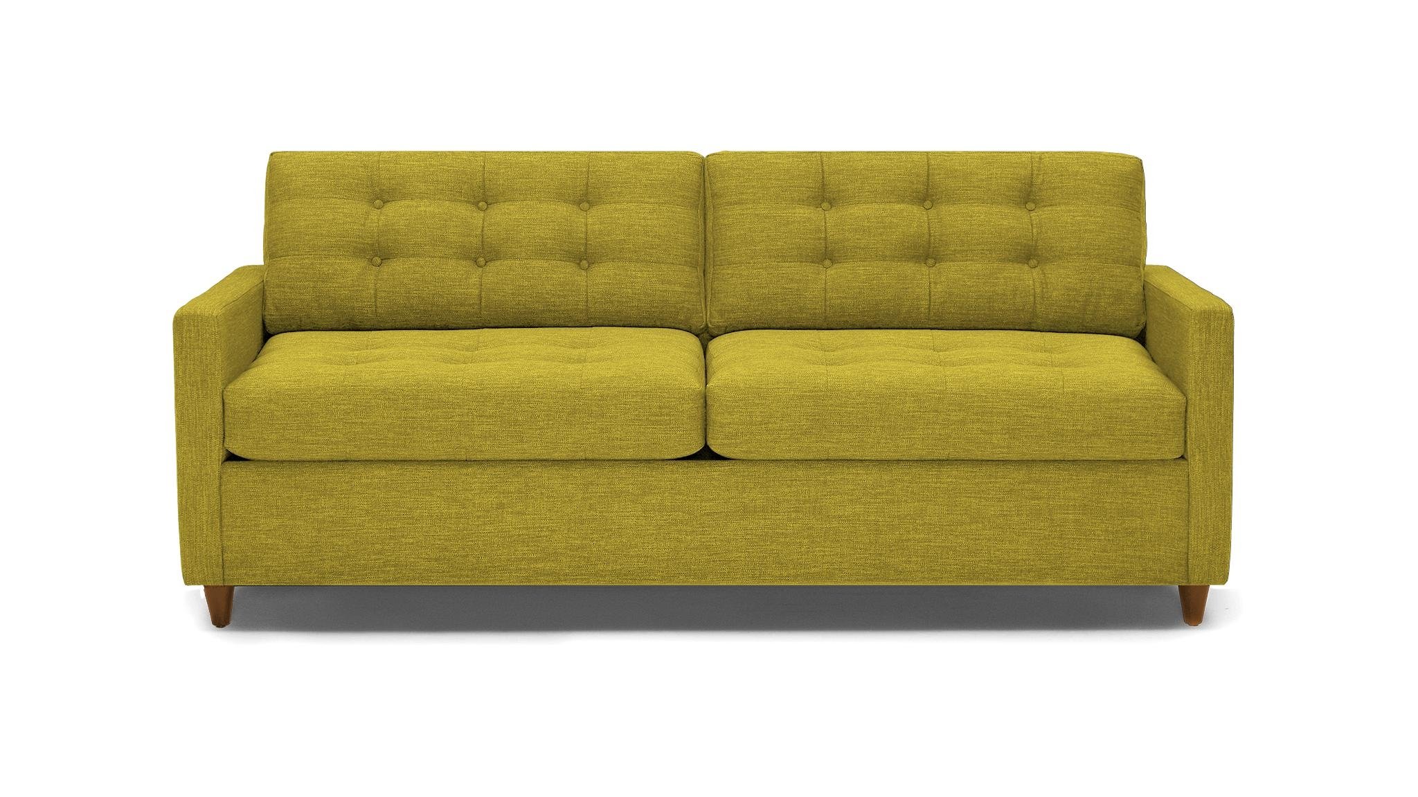 Yellow Eliot Mid Century Modern Sleeper Sofa - Bloke Goldenrod - Mocha - Foam - Image 0