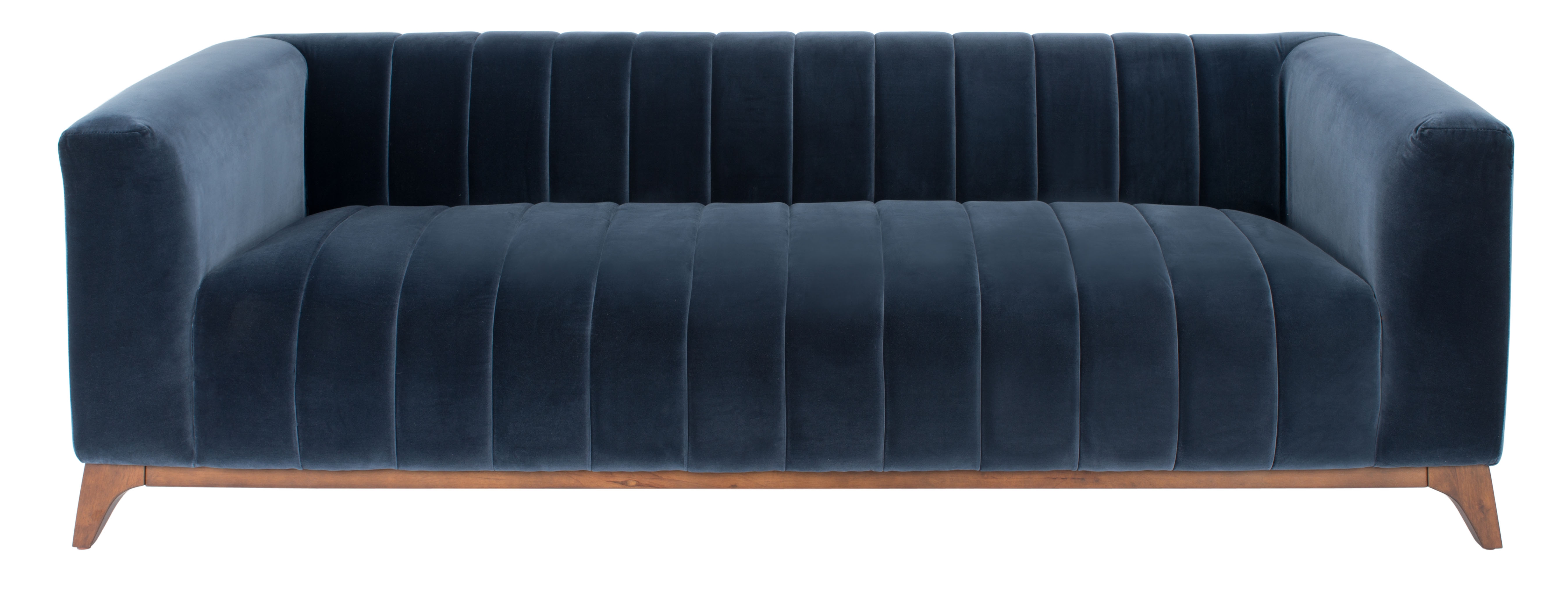 Dixie Channel Tufted Sofa - Navy - Arlo Home - Image 0