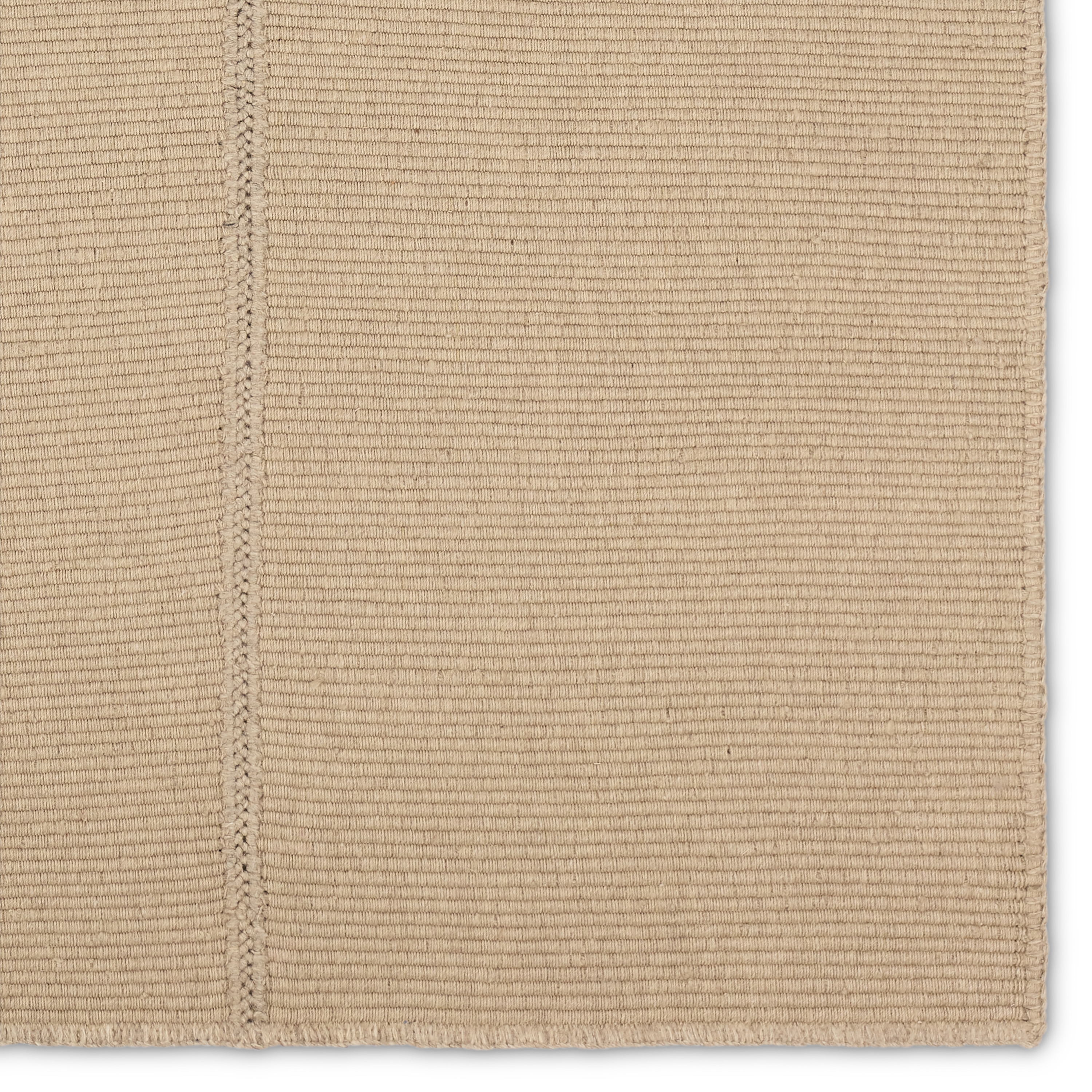 Bayana YAT01 Handmade Solid Tan and Brown Area Rug (10'x14') - Image 3