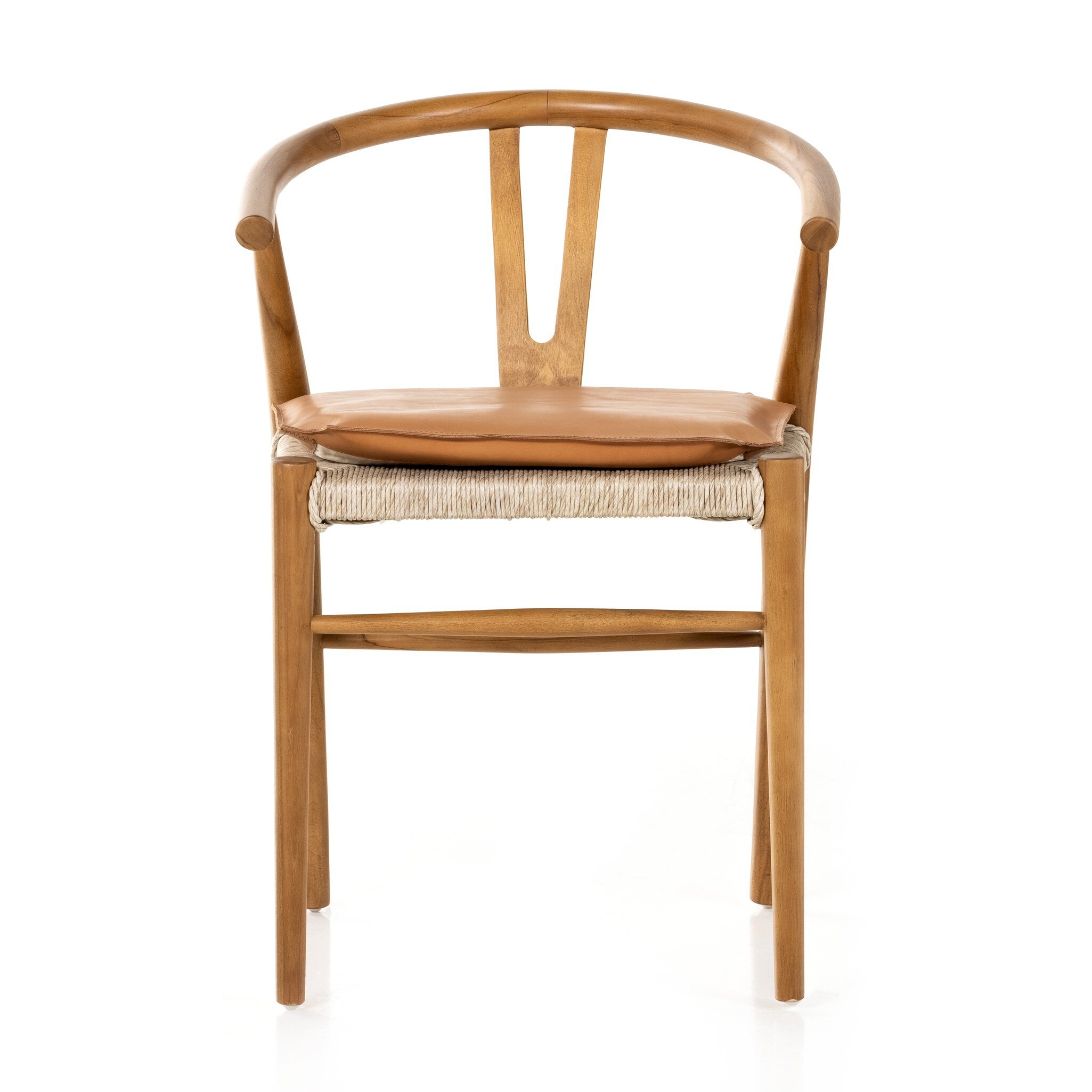 Muestra Dining Chair W/ Cushion - Whiskey Saddle - Image 2