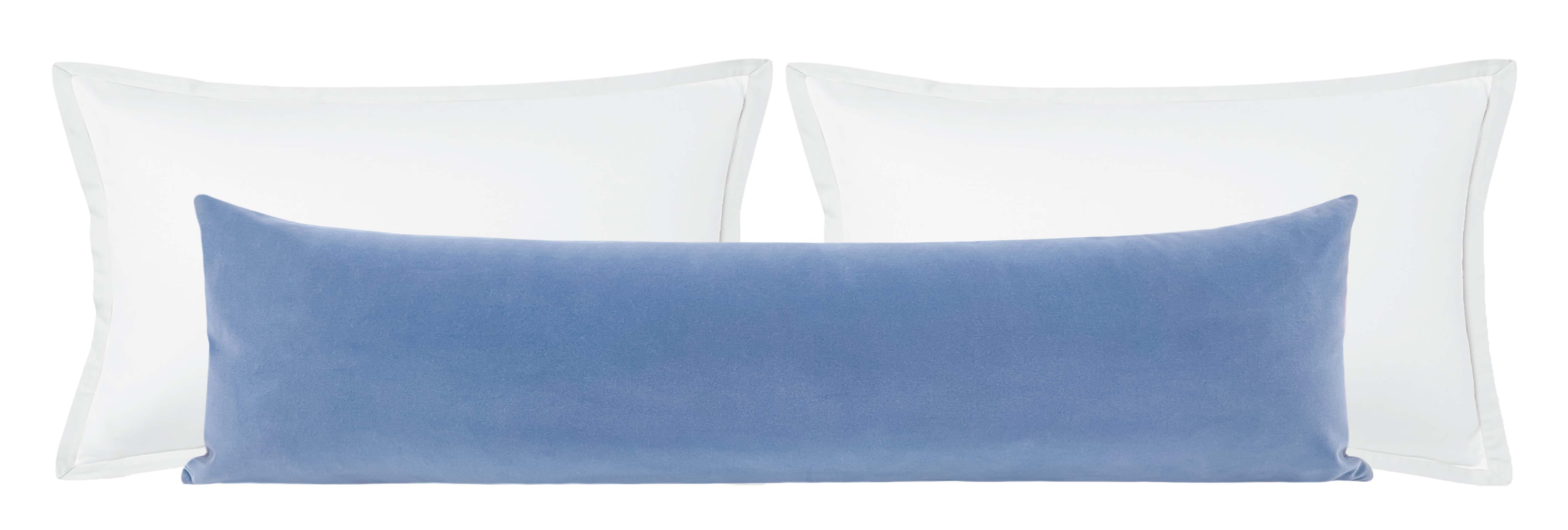 THE XL LUMBAR :: SIGNATURE VELVET // PERIWINKLE - 14" X 48" - Image 2