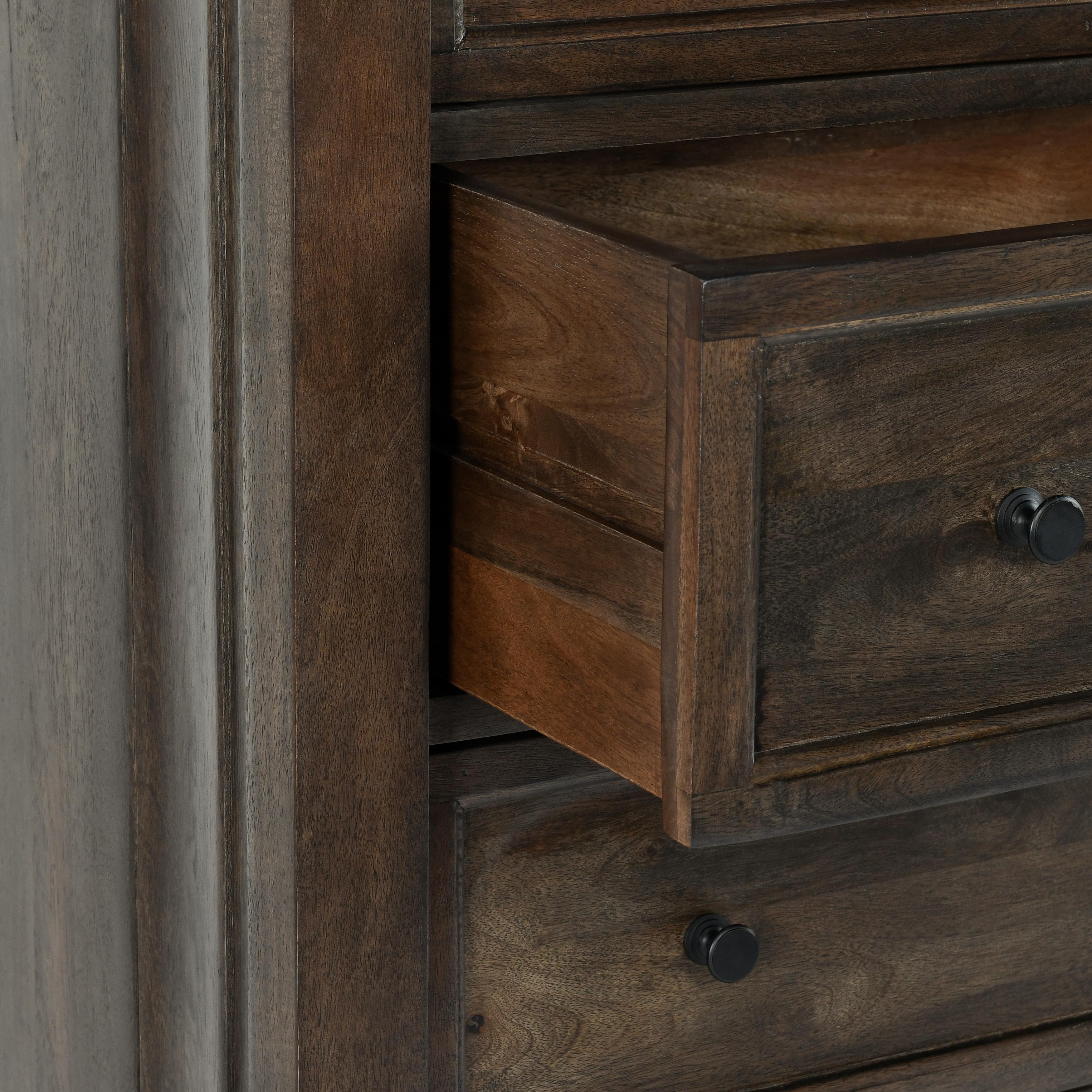 Adelaide Wood 6Dwr Chest Cocoa Brown - Image 6