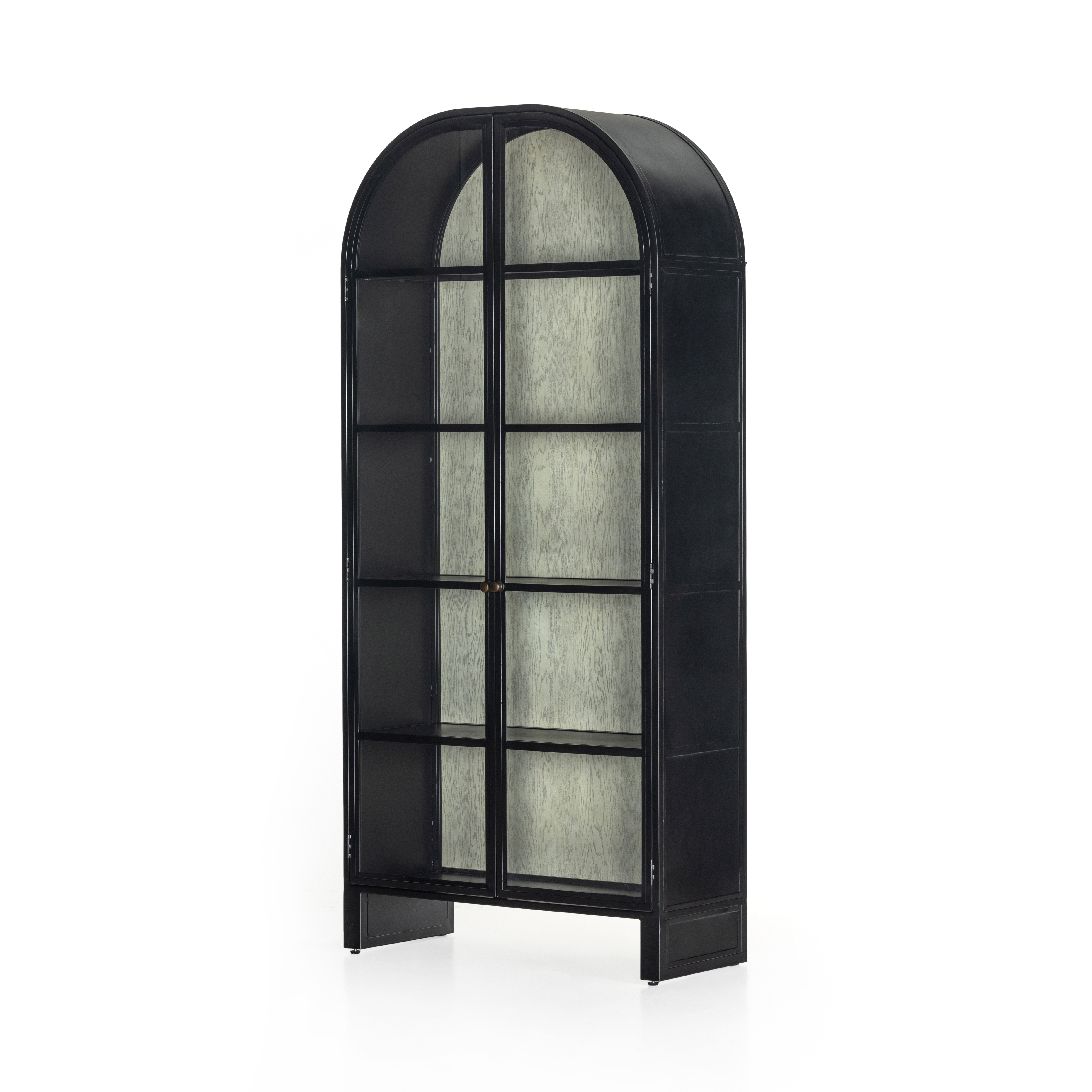Breya Cabinet Oak-Black - Image 0