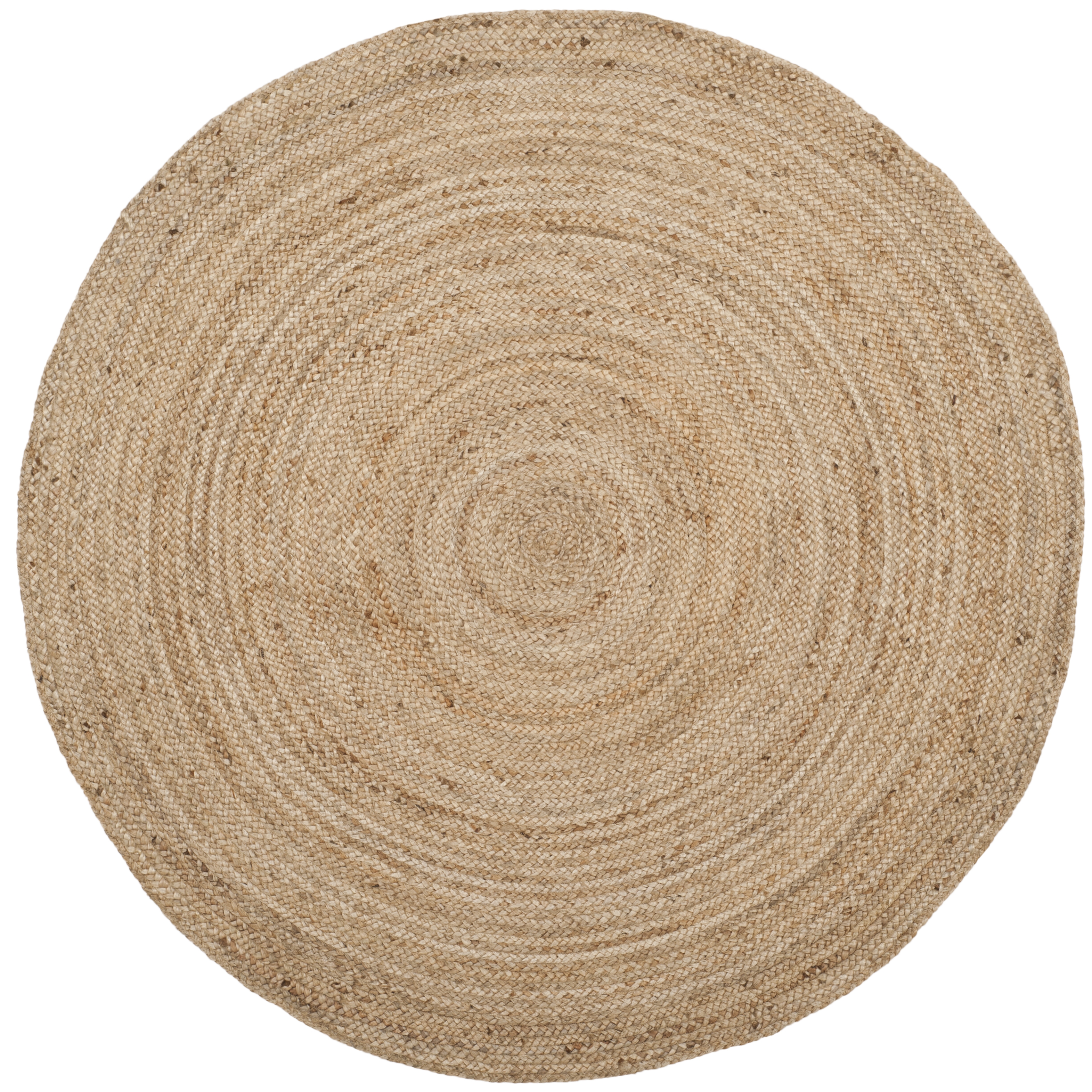 Arlo Home Hand Woven Area Rug, NF801N, Natural/Natural,  5' X 5' Round - Image 0